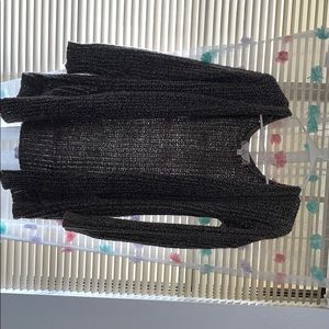 Grey knit cardigan